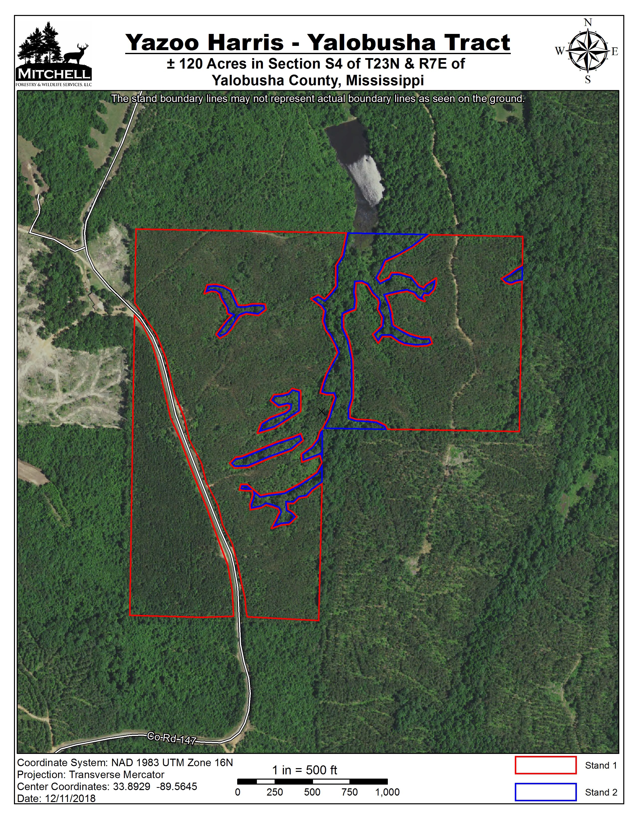 Yazoo Harris Yalobusha Tract Mitchell Forestry