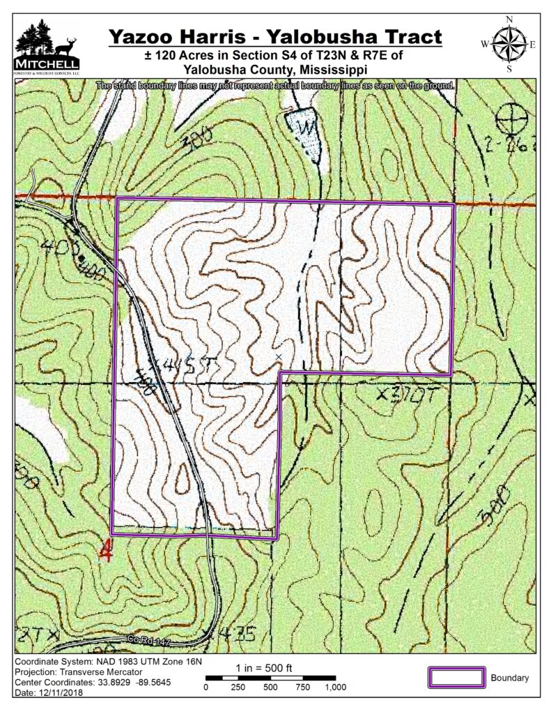 Yazoo Harris Yalobusha Tract Mitchell Forestry