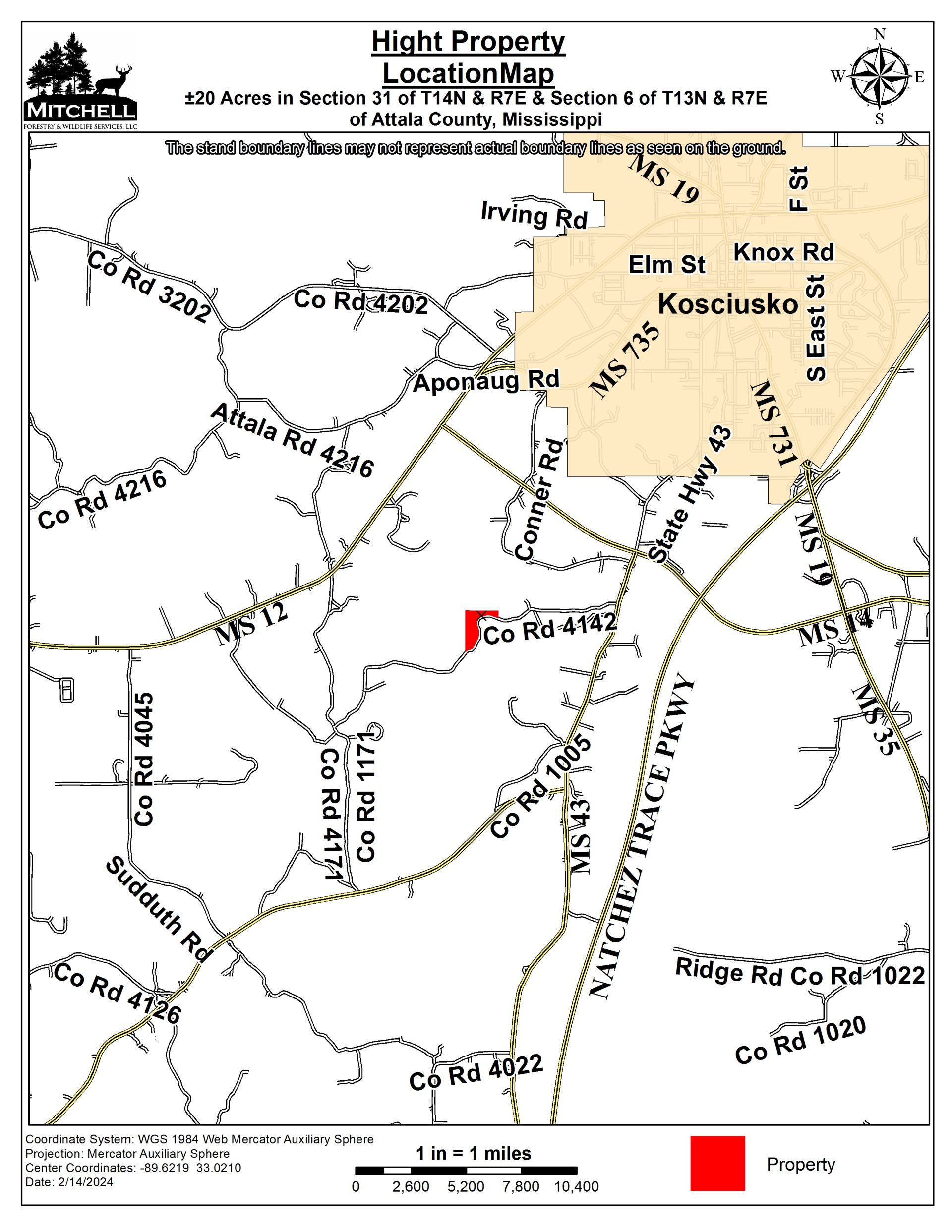 Attala County, Mississippi Land For Sale
