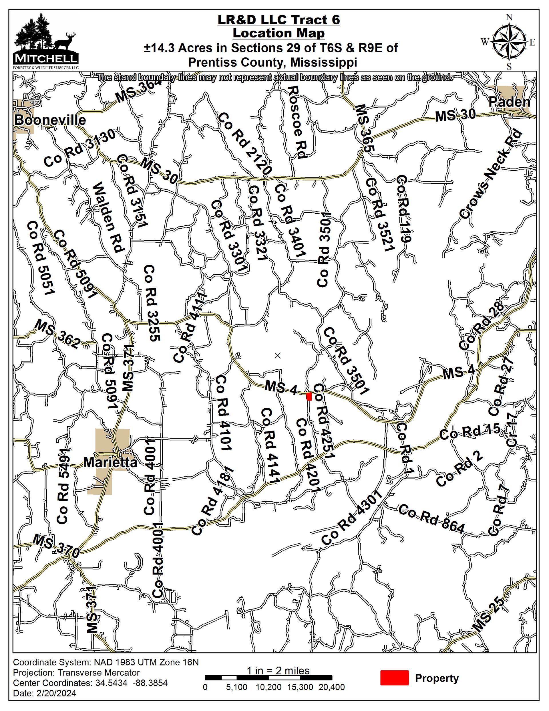  Prentiss County, Mississippi Timberland - +14.3 Acres