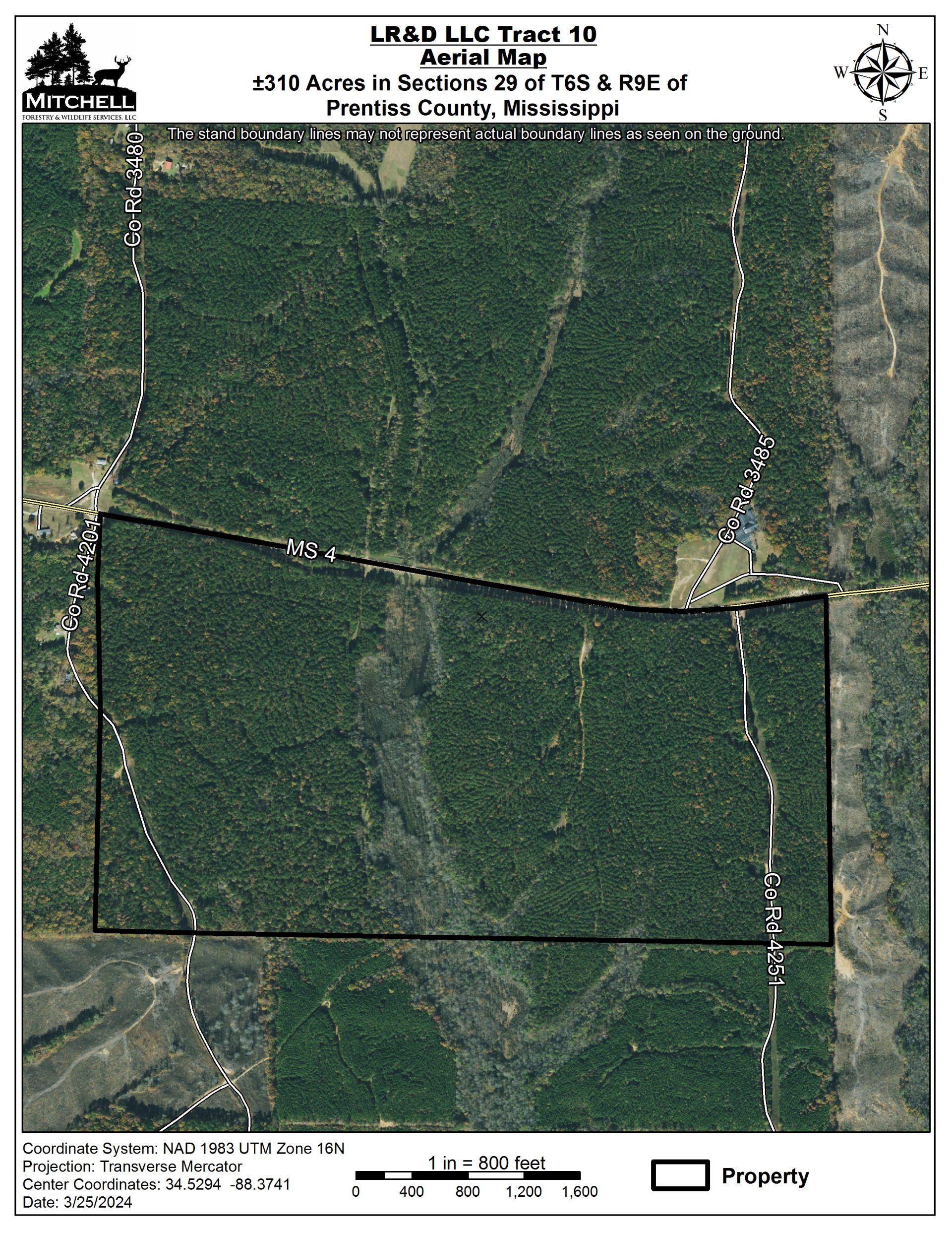 LR&D LLC Tract 10 Land Real Estate in Mississippi